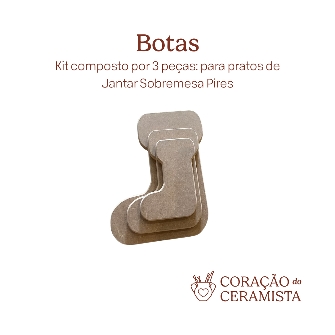 Moldes em MDF para placas de argila