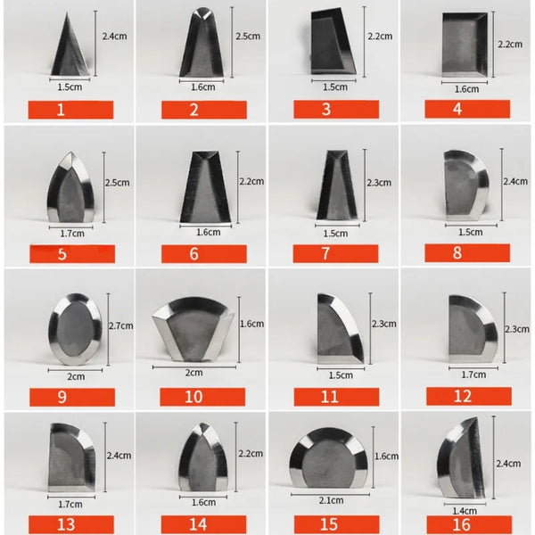 Estecas de Aparar em Aço de Tungstênio - 16 Modelos Disponíveis Individualmente