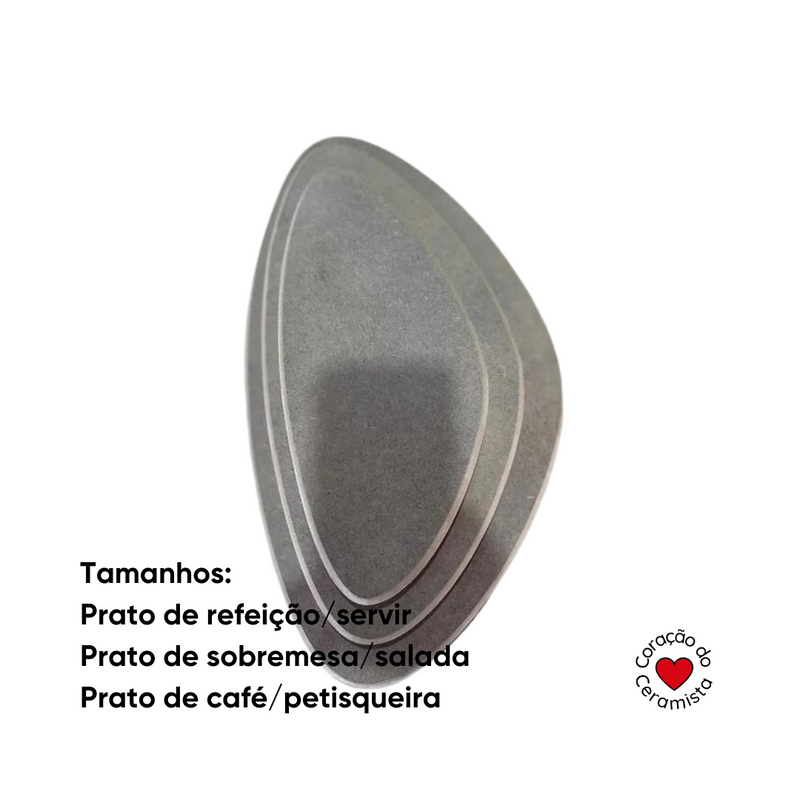 Moldes feitos em MDF para placa de argila diversos formatos diferentes