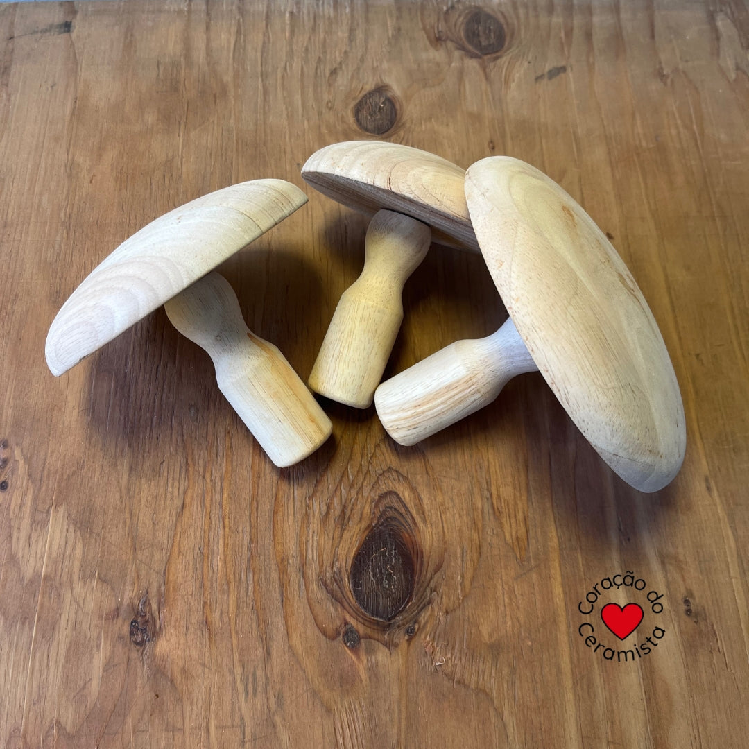 Conjunto de cogumelos 12 cm, 14 cm e 16 cm