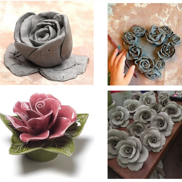 Molde para fazer rosas de cerâmica